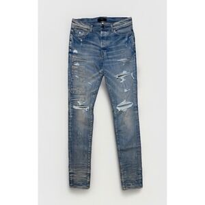 Amiri Logo Appliqué Denim Jeans Size 32 Brand New